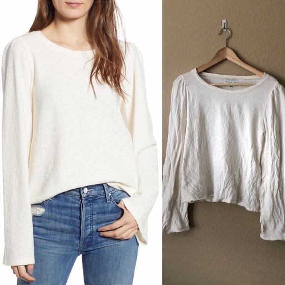 Texture & thread by Madewell puff shoulder top - Picture 1 of 5